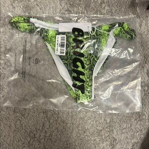 Green Snake Print Bikini